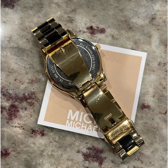 Women’s Michael Kors Gold Zebra Watch - Picture 4 of 6
